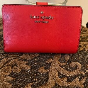 Kate Spade Vibrant Red Clutch wallet